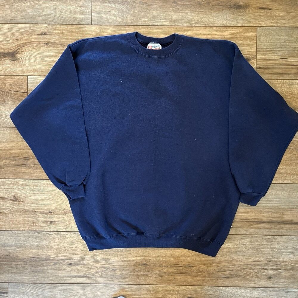Hanes Navy Blue Crewneck Sweatshirt